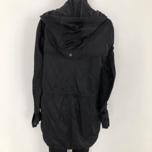 VINCE long military style jacket. Black. Size S - Picture 4 of 7